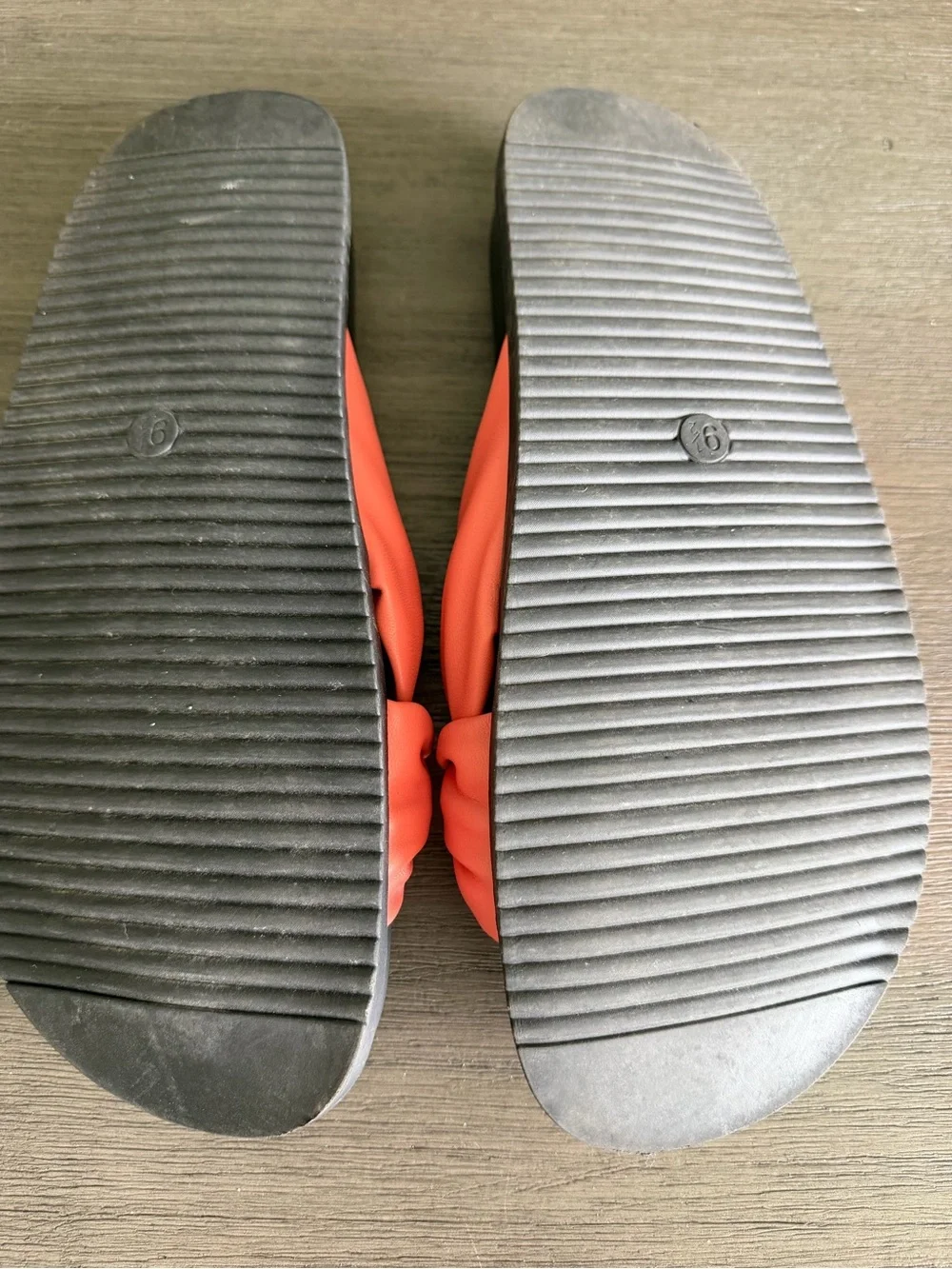 a new day Coral Knot Slide Sandals with Black Footbed